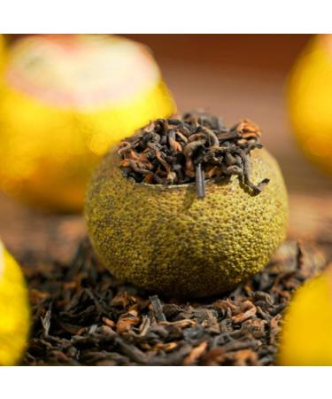 HQZM Xinhui Small Green Mandarin Puerh Ripe Tea 250g Glossy and Round Long Lasting Tea Aroma 882oz - Buy Online on GoSupps.com