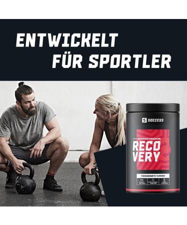 Recovery Regeneration Drink for Athletes | Post Workout Sports Drink with BCAA Glutamine Amino Acids Electrolytes & Minerals - 20 Portions - Pomegranate Flavor - Buy Online on GoSupps.com