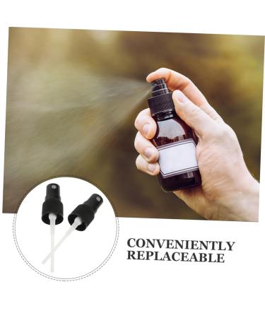 Ipetboom 20pcs Fine Mist Spray Nozzles for Bottles Black Plastic Replacement for Essential Oils Cosmetic Use and Travel - Buy Online on GoSupps.com