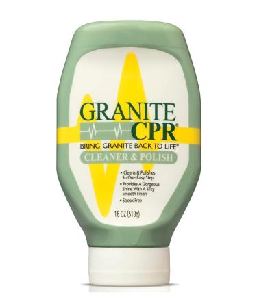 Granite CPR Cleaner & Polish Can Be Used Daily On Granite, Marble, Quartz & Corian. Leaves A Gorgeous Streak-Free Shine & Silky Smooth Finish. Cleans & Polishes All Stone Countertops In One Easy Step. 18oz