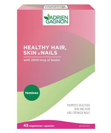 Adrien Gagnon - Feminex Healthy Hair Skin & Nails 2500 mcg of Biotin 45 Vegetarian Capsules