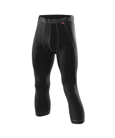 L ffler Men's Underpants HR 3/4 Transtex Warm 60 Black