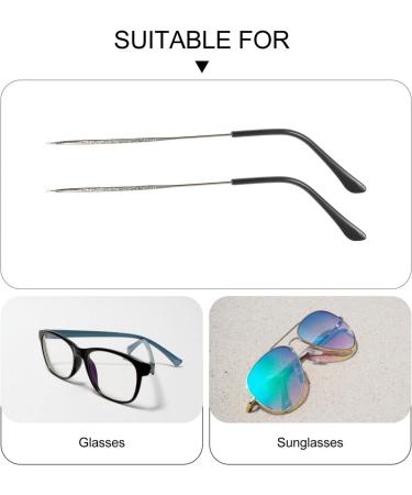Nuobesty Vintage Glasses Frame Stand - Metal Replacement Arms & Bracket for Eyewear Accessories - 14x0.6cm Glasses Legs - Buy Online on GoSupps.com