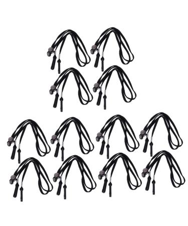 Coheali 12 pieces of wind rope adjustable carrier adjustable shoulder belt cell phone-lene-lanyard adjustable telephone stand glasses holder belt neck key holder mask accessories 80x2x0.5cmx2pcs