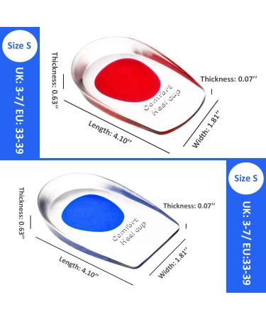 2 Pairs Women s Silicone Heel Cushions - Gel Insoles for Plantar Fasciitis Achilles Tendon Relief & Foot Pain Care - Buy Online on GoSupps.com