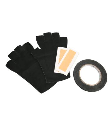 ZJchao UV Protection Glove for Gel Nail Lamp Anti UV Fingerless Gloves Protect Hands From UV Harm Outdoor Use Black