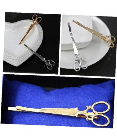 4 Pieces Scissors Shape Hair Clips - Elegant Barrettes & Hair Accessories for Women - Fashionable Hair Styling - Buy Online on GoSupps.com