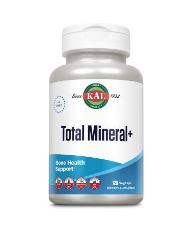 KAL Total Mineral Plus Capsules - Minerals and Trace Minerals for Strong Bones Immune Support w/Magnesium Glycinate Zinc Calcium Selenium Iron and More - Vegan Non-GMO Gluten-Free 30 Servings