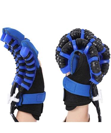 Self-Training Rehabilitation Robot Gloves Smart Stroke Hand Splint Hemiplegia Finger Orthotics Exerciser Help Patient with Hand Dysfunction (Left Hand Medium)