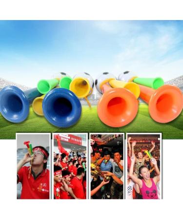 BESPORTBLE 10pcs Plastic Stadium Horn Air Horn for Sporting Events - Loud Noise Maker for Football Fans and Kids - Perfect for Soccer, Football, Carnival Parties - 13.5cm (Random Color) - Buy Online on GoSupps.com