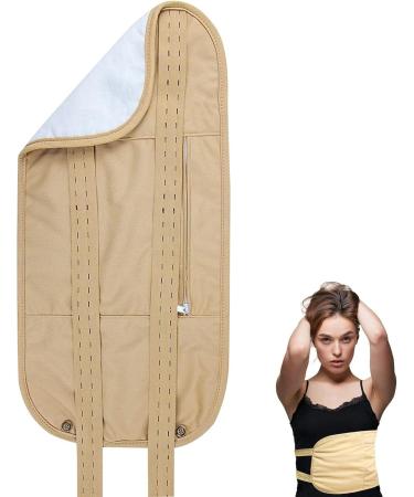 Castor Oil Pack Wrap - Waist & Neck Body Care Pack Wrap Elastic Strap Reusable Anti Oil Leak Oils Wrap Pack for Liver Health & Less Stress Pochy - Buy Online on GoSupps.com