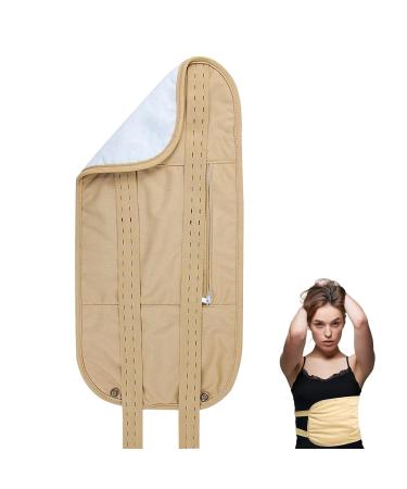 Castor Oil Wrap - Body Care Pack Wrap for Waist & Neck | Highly Absorbent Castor Oil Compress Pack Reusable with Elastic Strap Anti Oil Leak Design for Men Women Bondoo - Buy Online on GoSupps.com