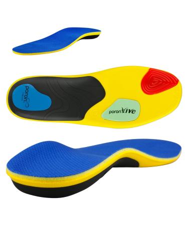 Shoe Insoles for Plantar Fasciitis Full Length Arch Support Insoles for Men and Women Shoe Inserts for Flat Feet High Arch Pain Relief Overpronation and Supination M - W9-10.5 | M7.5-9