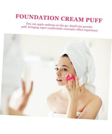 minkissy 2boxes Powder Puff Cosmetic Puffs Makeup Puffs Pads with Strap Foundation Sponge Make up Applicators for Face Handheld Makeup Puff Plastic Abs Makeup Foundation Concealer Travel - Buy Online on GoSupps.com