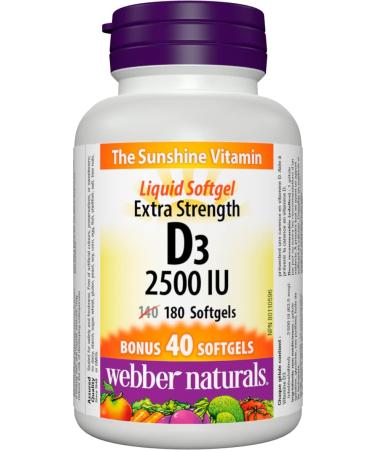 Webber Naturals Turmeric Curcumin 3 050 mg of Raw Herb 120 Capsules Antioxidant Support & Vitamin D3 2500 IU Extra Strength 180 Softgels For Healthy Bones Teeth - Buy Online on GoSupps.com