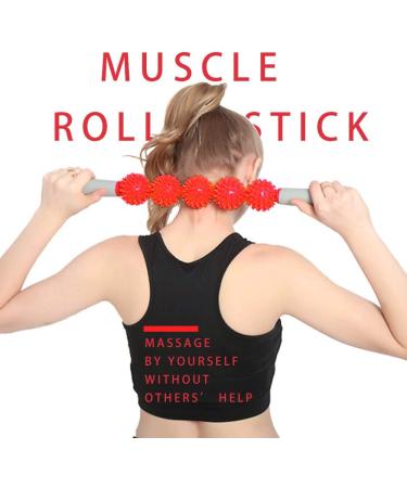 Professional Muscle Scooter - 2019 Body Massage Device for Sore Muscles Cramps & Tension Relief - Ideal for Legs Back Shoulders & Thigh Recreation (Red) - International Shipping Available - Buy Online on GoSupps.com