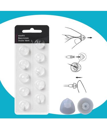 Hearing Aid Domes for Oticon - Minifit Double Vent Bass Domes (6mm 2 Pack) & Universal 10mm Domes | Premium Replacement Supplies - Buy Online on GoSupps.com