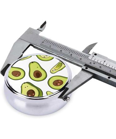 Cartoon Pears Round Pill Box - 3 Compartment Mini Decorative Travel Medicine Organizer - Buy Online on GoSupps.com