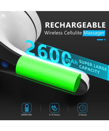 Wireless Body Sculpting Cellulite Massager | Handheld Deep Tissue Massager with Touch Screen | Lymphatic Drainage Machine with 9 Massage Attachments - Buy Online on GoSupps.com