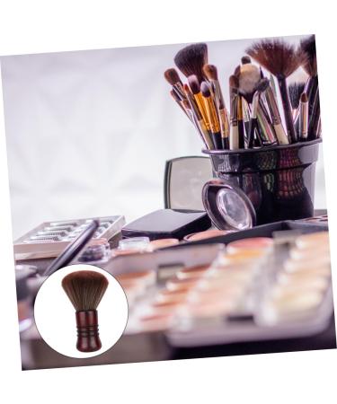 Beavorty 1PC fiber wool Powder Mineral Brush tool Hairdressing Hair Brush neck dust brush wooden handle hair brush soft bristle cleaning Hair Brush travel makeup brush hair - Buy Online on GoSupps.com