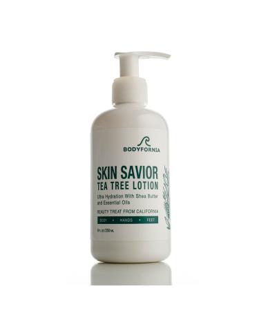 Skin Savior Super Moisturizing Cream Lotion | Body Moisturizer Infused with Shea Butter & Natural Essential Oils | First Aid Hydration for Hands Feet & Body | Vegan & Cruelty-free 250ml