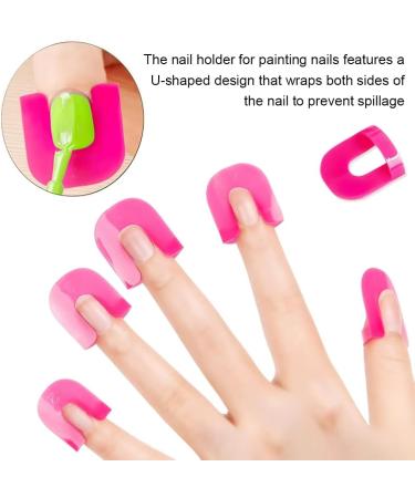DJSUEW 52-Piece Nail Stencil Set - Reusable Soft Plastic Designs to Prevent Polish Leaks | International Shipping - Buy Online on GoSupps.com