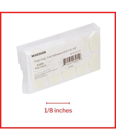 McKesson Corn Pads - Felt Adhesive White - Size 101-Regular 1/8 in 100 Count - Buy Online on GoSupps.com