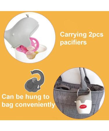 Shop Pingen Baby Pacifier Box BPA-Free Pacifier Holder Kit for Travel | 2PCs Pacifier Container - Buy Online on GoSupps.com
