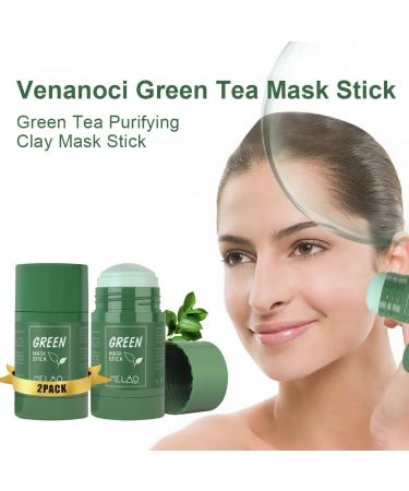 Tunbot Green Tea Essence Hydrating Mask Stick - Deep Cleanse & Blackhead Remover for Glowing Skin - Organic, Suitable for All Skin Types - 2 Pack - Buy Online on GoSupps.com
