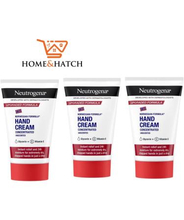 Home & Hatch Neutrogena Hand Cream with Norwegian Concentrated Hand Cream Unscented 50 ml (Pack of 3) - Buy Online on GoSupps.com
