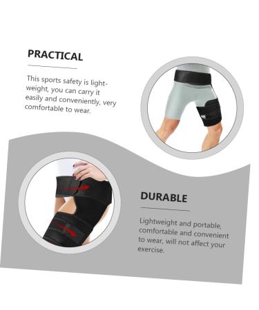 FRCOLOR Thigh Sleeve Brace - Adjustable Protective Equipment for Hip Support & Stabilizer - SBR Material One Size Fits All - Buy Online on GoSupps.com