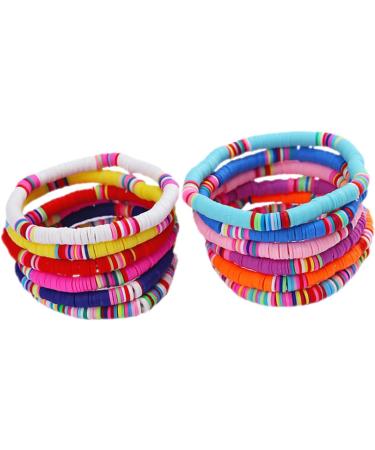 ABOOFAN 24 Pcs Clay Bracelet Bohemia Bracelets Stackable Bracelet Bracelets Aesthetic Elastic Bracelet Summer Beach Bracelets Summer Beach Jewelry Wafer Decorate Miss Polymer Clay - Buy Online on GoSupps.com