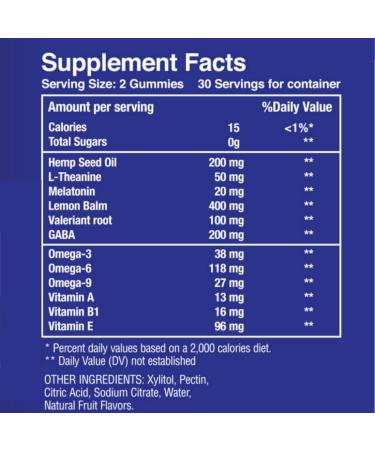 Melatonin 20mg | May Help Falling Asleep Faster & Staying Asleep Longer | with Hemp GABA Valerian Lemon Balm Melatonin | Sugar-Free Vegan 60 Gummies - Buy Online on GoSupps.com