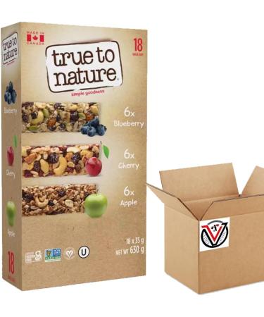True-to-Nature Snack Bars 18 x 35g - These snack bars are Non-GMO Gluten-Free Vegan and Kosher - Buy Online on GoSupps.com