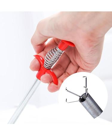 Toilet Unclog Tool - Hose Removal Plumbing Stick with 4 Claws for Unclogging - Reaching Assist Grabber Pick Up Tool for Cleaning Bathroom Kitchen Shower Drain Haoying 0.9 Meters - Buy Online on GoSupps.com
