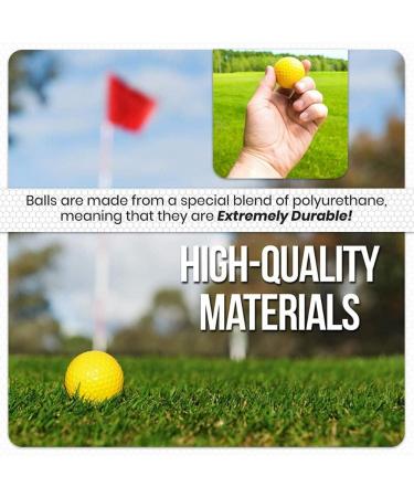 36 Pack Yellow Foam Golf Practice Balls | Soft Elastic Training Balls for Golf | Multifunction Sport Balls - Dsmile - Buy Online on GoSupps.com