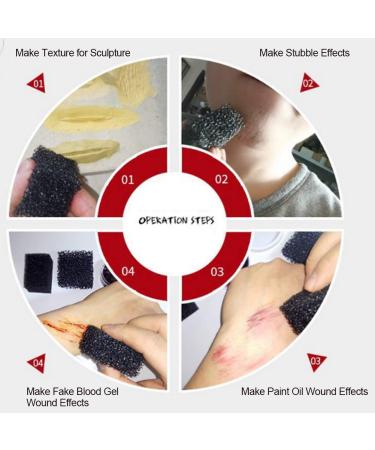 Buy Makeup Sponge for Halloween & Xmas - Special FX Scar & Wound Stipple Sponge (Thin Hole) - International Shipping - Buy Online on GoSupps.com