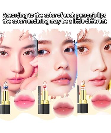  HADAVAKA Color Changing Flower Lipstick Long Lasting Moisturizing Lip Stick Non Fading Moisturizer Lip Balm Clear Flower Jelly Lipstick Give Your Lips A Lubricating And Hydrating (3PCS) - Buy Online on GoSupps.com