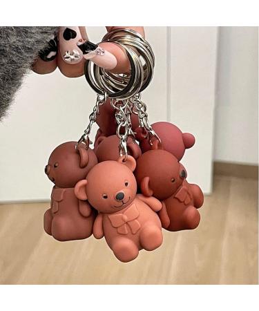 Cute Bear Lipstick Keychain Set - 3PCS Sweet Girl Velvet Matte Lipstick & Lip Gloss Duo | Waterproof, Long Lasting, Moisturizing Lip Stain - Buy Online on GoSupps.com