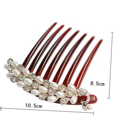 Ipetboom Hair Comb Hair Accessories Unique Design Thin Hair Retro Style Bridal Side Comb Girls Hair Styling Hair Clip Comb Different Occasions Durable Rhinestone Comb Alloy Headgear Women's - Buy Online on GoSupps.com