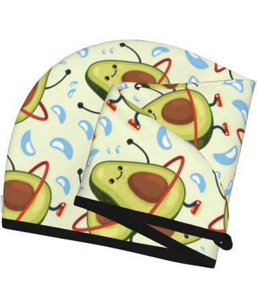 Buy Avocado Microfiber Hair Towel - Soft Super Absorbent & Quick Dry for Women with Long Curly & Thick Hair | Coral Velvet Wrap - Buy Online on GoSupps.com
