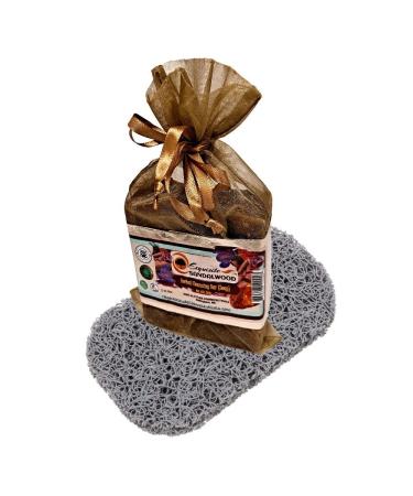 Exquisite Sandalwood Herbal Cleansing Bar Soap | Natural Organic Handcrafted | 5oz Therapeutic Soap with Mysore Sandalwood Saffron & Botanical Extracts for Men & Women - Buy Online on GoSupps.com
