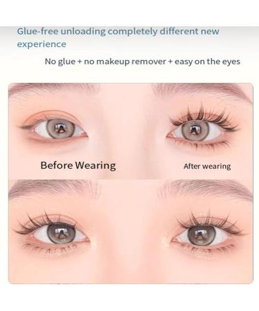 Dorolab Dorolab Lashes Dorolab Eyelashes Dorolab Self Adhesive Eyelashes Dorolab Glue Free Eyelashes for Eyelash Extensions No Glue Needed (Style E) - Buy Online on GoSupps.com