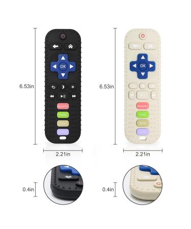Remote Control Silicone Bathing Toy Set for Babies | Teething Aid & Gum Soothing Toys (2-Pack) - Black & White - Buy Online on GoSupps.com
