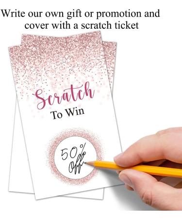 Haizct 50 Pack Navy blue and Gold Blank Gift Certificate Scratch Off Cards for Small Business Spa Beauty Makeup Hair Salon Bridal Shower Baby Shower Country Wedding-GK084 - Buy Online on GoSupps.com