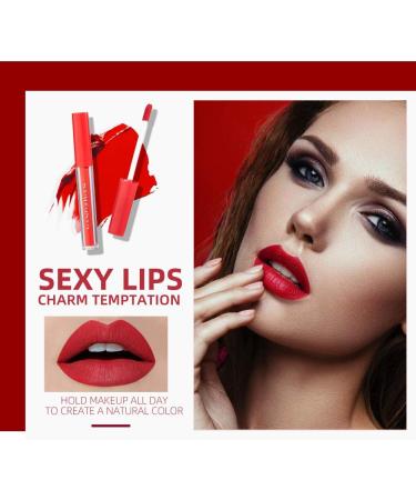 Chunbi GLTurelifes 7 Piece Liquid Lipstick Set Matte Lipstick Velvet Waterproof Long Lasting Lip Gloss Smoothing Nonstick Cup Sexy Colors Lip Glaze - Buy Online on GoSupps.com