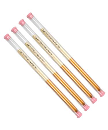 Nail Brush Set - 4-Piece Professional Gel Brush with Lid for Nail Art UV Gel Acrylic & Eyeliner - International Shipping Available - Buy Online on GoSupps.com
