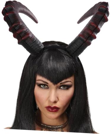 HAPINARY 1pc Devil's Horn Headband Bull Horn Headpiece Halloween Hair Accessories Women Long Horns Headpiece Devil Cosplay Hair Accessory Evil Horn Headdress Cosplay Headpiece Headbands Pu - Buy Online on GoSupps.com