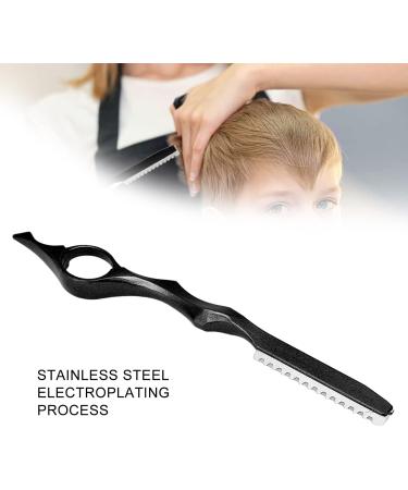 Professional Stainless Steel Hair Effilant Knife - Hair Cutting Agent for Salons & Home Use (Black) - Ideal for Men & Women - Buy Online on GoSupps.com