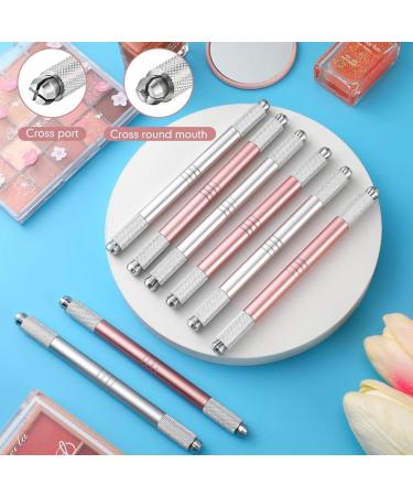 Hoadoek 30 Count Microblading Pen Double Sided Microblading Handle Microblading Eyebrow Pencil Waterproof Cosmetic No Blades Easy to Use - Buy Online on GoSupps.com